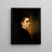 Portrait af Maria Healy, kunstnerens datter - George Peter Alexander Healy — indrammet kunstværk på væggen