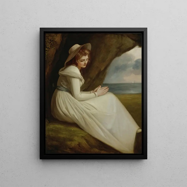 George Romney - Emma Hart Later Lady Hamilton As absence.webp