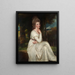 Lady Elizabeth Stanley 1753-1797 Grevinde af Derby - George Romney — indrammet kunstværk på væggen