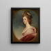 Portrait af Lady Emilia Kerr - George Romney — indrammet kunstværk på væggen