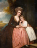 Portrait af fru Bracebridge og hendes datter Mary - George Romney — visning af kunstværket