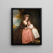 Portrait af fru Bracebridge og hendes datter Mary - George Romney — indrammet kunstværk på væggen