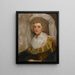 Portrait af fru Francis Ingram - George Romney — indrammet kunstværk på væggen