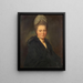 Portrait af fru Marie Jean Gomm - George Romney — indrammet kunstværk på væggen