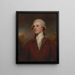 Portrait af Bryan Cooke d'Owston - George Romney — indrammet kunstværk på væggen