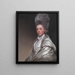 Portrait af Jane Dawkes Robinson - George Romney — indrammet kunstværk på væggen