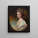 Portrait af Mlle Williams - George Romney — indrammet kunstværk på væggen