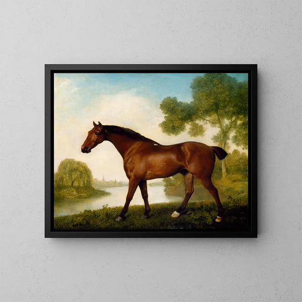 En fælde jæger - George Stubbs — indrammet kunstværk på væggen