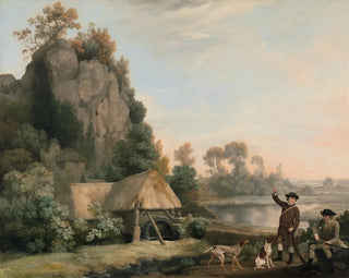 George Stubbs - Two Gentlemen Going a Shooting with a View of Creswell Crags Taken on the Spot.webp