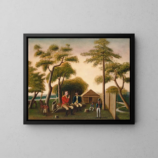 George Washington Mark - Marion Feasting the British Officer on Sweet Potatoes.webp