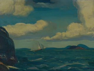 En frisk brise - George Wesley Bellows — visning af kunstværket