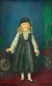 Anne med en japansk parasol - George Wesley Bellows — visning af kunstværket