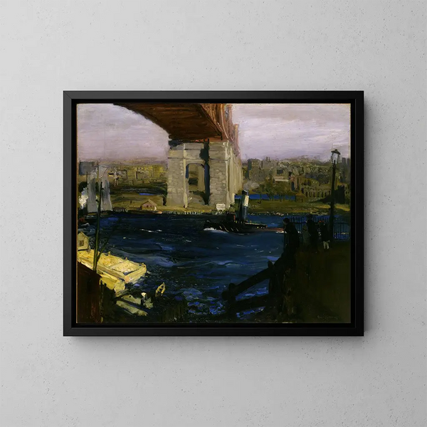 Pont de Blackwell's Island - George Wesley Bellows — indrammet kunstværk på væggen
