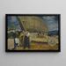 Konstruktion af skibsværfter - George Wesley Bellows — indrammet kunstværk på væggen