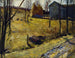 høstakker og lade - George Wesley Bellows — visning af kunstværket