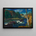 Barrage de moulin - George Wesley Bellows — indrammet kunstværk på væggen