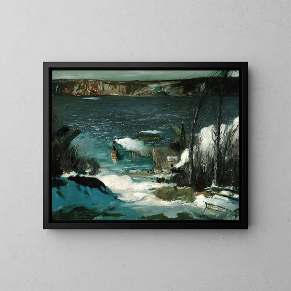 Rivière du Nord - George Wesley Bellows — indrammet kunstværk på væggen