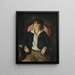Portrait af en dreng - George Wesley Bellows — indrammet kunstværk på væggen