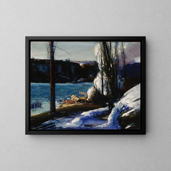 Les Palissades - George Wesley Bellows — indrammet kunstværk på væggen