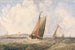 Bateaux de pêche dans une forte houle au large de la côte - George William Crawford Chambers — visning af kunstværket