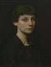 Portrait af Mme Brush - George de Forest Brush — visning af kunstværket