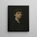 Portrait af Mme Brush - George de Forest Brush — indrammet kunstværk på væggen