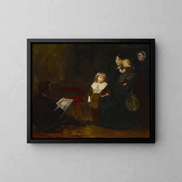 Le Portrait - George de Forest Brush — indrammet kunstværk på væggen
