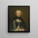 Portrait af Antoinette Métayer Ældste søster af Louis Métayer - George van der Mijn — indrammet kunstværk på væggen