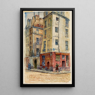 GeorgesHenri Manesse - Au coin de la rue Serpente et de la rue Mignon.webp