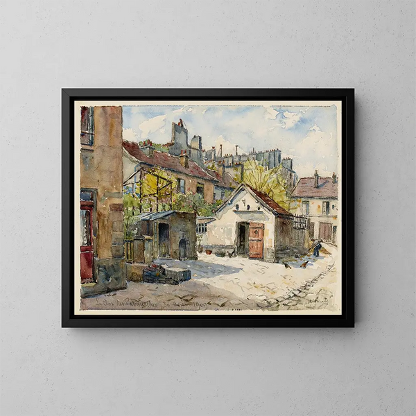 Le clos des Patriarches, 10 rue de l'Épée de Bois - Georges-Henri Manesse — indrammet kunstværk på væggen