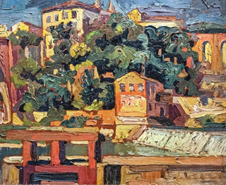 Georges Gaudion - The mill and the Castagne in Rabastens.webp