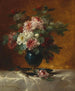 Komposition med blomster med roser - Georges Jeannin — visning af kunstværket