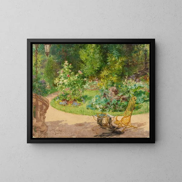 Le jardin de l'avenue d'Eylau - Georges Jeannin — indrammet kunstværk på væggen