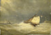Mer agitée med sejlskibe - Georges Johannes Hoffmann — visning af kunstværket