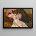 Kvinde i liggende position - Georges Jules Victor Clairin — indrammet kunstværk på væggen