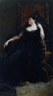 Portrait af Gabrielle Krauss 1842-1906 sangerinde - Georges Jules Victor Clairin — visning af kunstværket