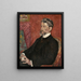 Portrait Of Grégoire Le Roy 1862-1941 - Georges Lemmen — indrammet kunstværk på væggen