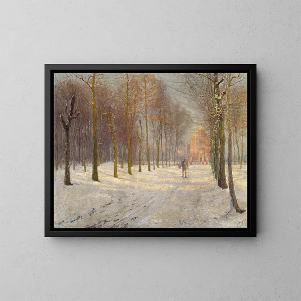 L'Église Sainte-Catherine i Wondelgem, Gand - Georges Léon Ernest Buysse — indrammet kunstværk på væggen