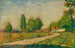Ved landsbyen - Georges Seurat — visning af kunstværket