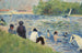Baigneurs Studie for Baigneurs i Asnières - Georges Seurat — visning af kunstværket