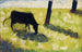 Vache noire dans un pré - Georges Seurat — visning af kunstværket