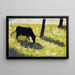 Vache noire dans un pré - Georges Seurat — indrammet kunstværk på væggen
