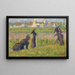 Figurer i et landskab - Georges Seurat — indrammet kunstværk på væggen