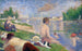 Studie final for Baderne i Asnières - Georges Seurat — visning af kunstværket