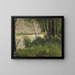 Bord de rivière herbeux - Georges Seurat — indrammet kunstværk på væggen