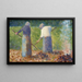 Faneurs i Montfermeil - Georges Seurat — indrammet kunstværk på væggen