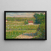 La maison au toit rouge - Georges Seurat — indrammet kunstværk på væggen