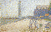 L'Hospice og fyret i Honfleur - Georges Seurat — visning af kunstværket
