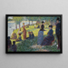 Esquisse i olie til La Grande Jatte - Georges Seurat — indrammet kunstværk på væggen