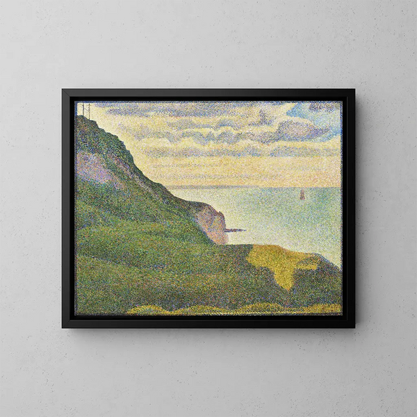 Marine-maleri i Port-en-Bessin, Normandiet - Georges Seurat — indrammet kunstværk på væggen